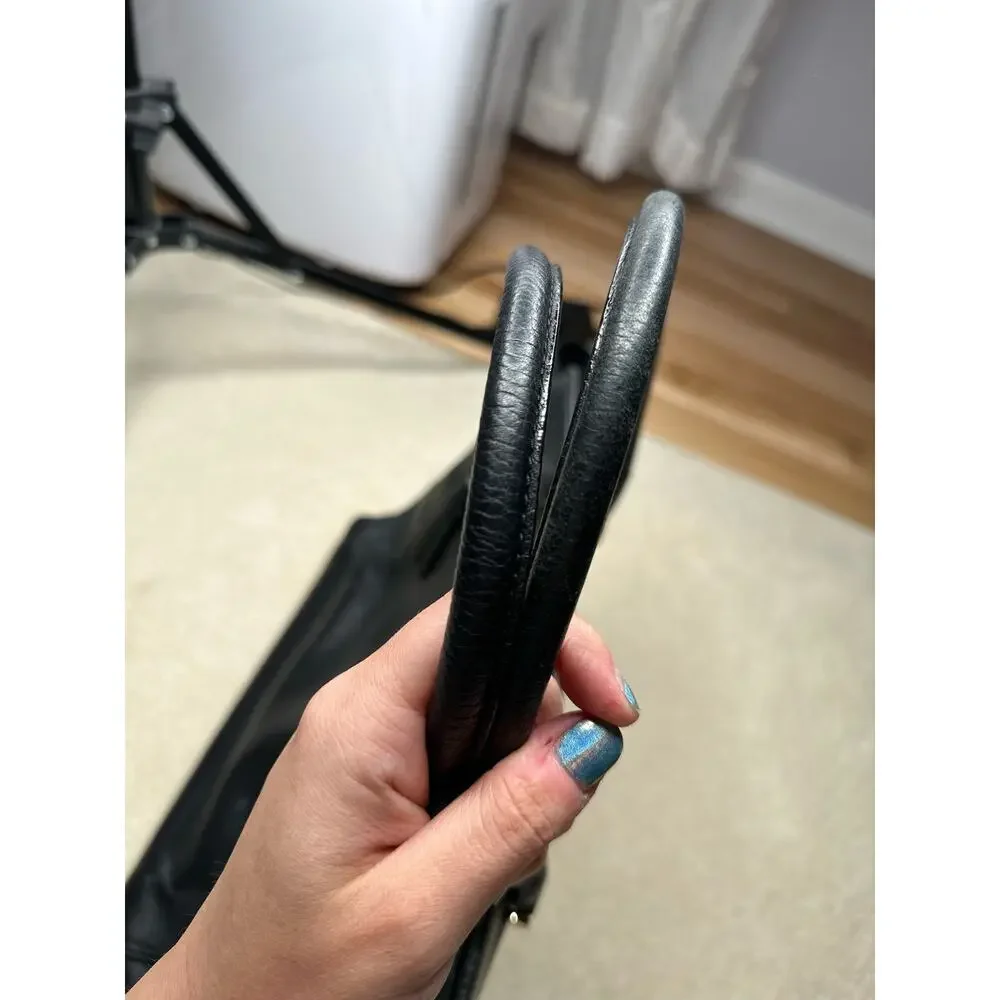 Kate Spade: Black Leather Large Tote